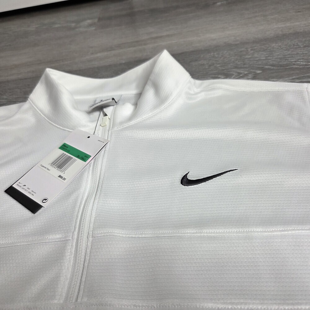 Nike Men's Essential Dri-FIT Half-Zip Golf Pullover White - NWT - Size XL-Tall - Picture 6 of 12